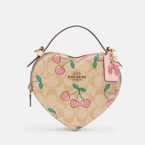 Cherry Heart Crossbody Bag